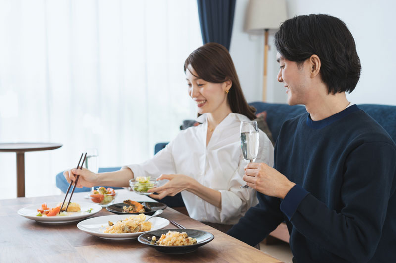 食事もできるソファー選び