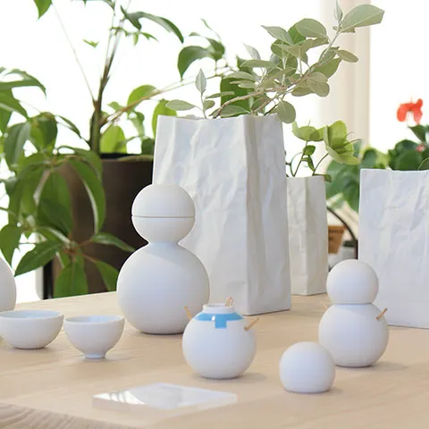 セラミックジャパンの酒器だるま