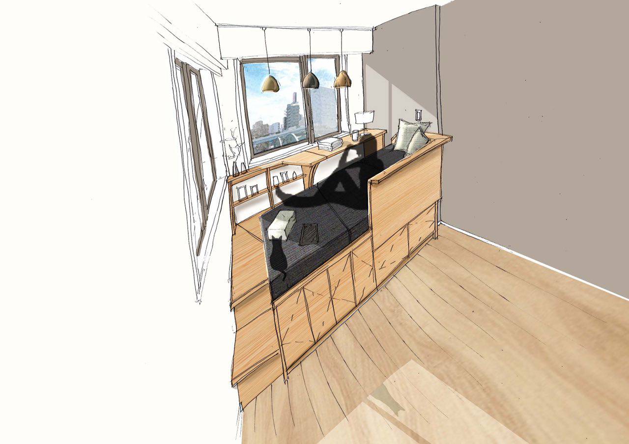 長野県松本市の+VITA(プラスヴィータ)の造作家具 壁面収納提案