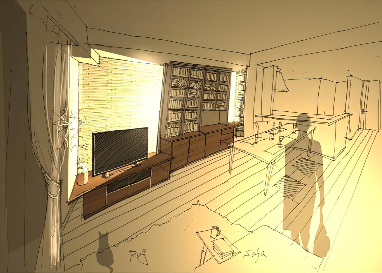 長野県松本市の+VITA(プラスヴィータ)の造作家具 壁面収納提案